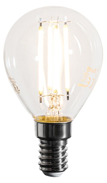 Set od 5 E14 prigušivih LED žarulja s filamentom G45 prozirne 4W 470 lm 2700K