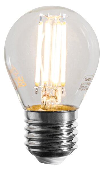 Set od 5 E27 prigušivih LED žarulja s filamentom G45 prozirne 4W 470 lm 2700K
