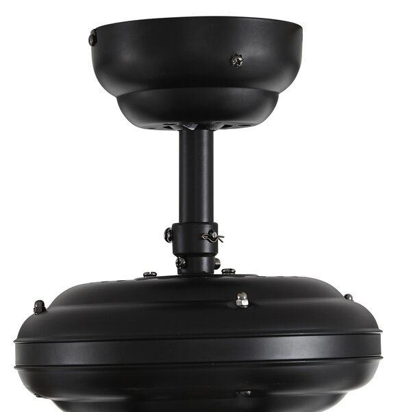 Stropni ventilator crni 107,5 cm s poteznim prekidačem - Mistral Busa