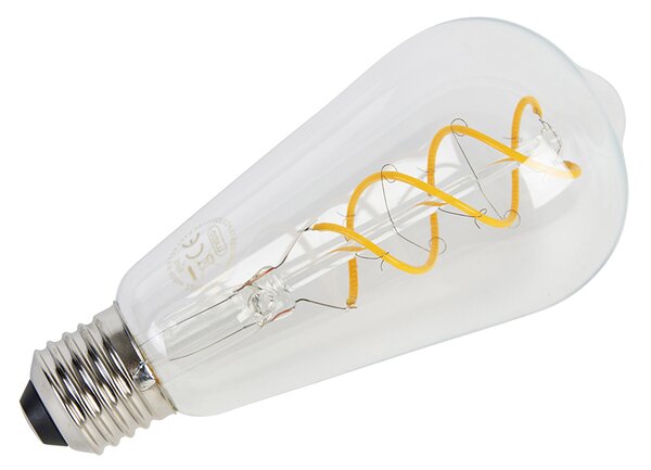Set od 5 E27 LED spiralnih žarulja sa žarnom niti ST64 5W 400 lm 2200K