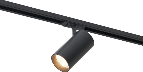 Moderni reflektor crni za 1-fazni sustav tračnica uklj. LED - Iconic Mark