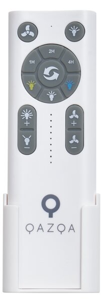 Stropni ventilator crni s uzorkom drveta 132 cm uklj. LED prigušivanje s daljinskim upravljačem - Joly