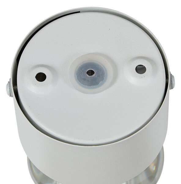 Dizajnerska zidna svjetiljka bijela uklj. LED IP44 - Lens
