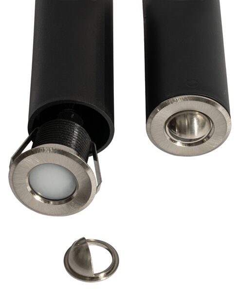 Set od 5 modernih ugradbenih reflektora aluminijski uklj. LED IP67 - Linsey