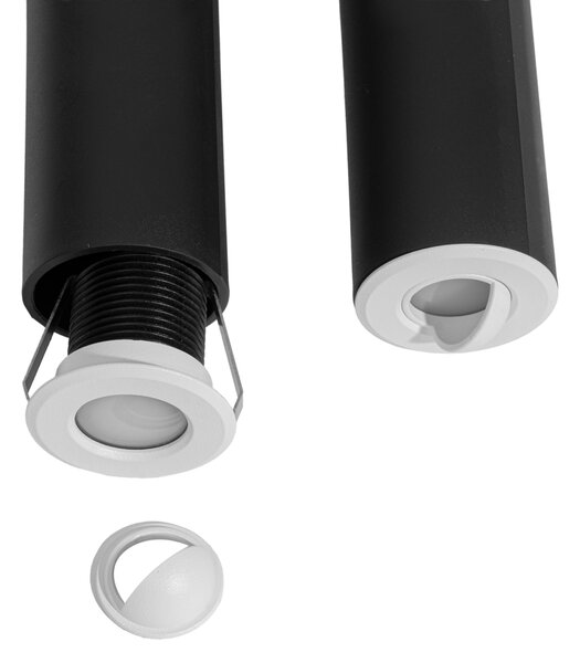 Set od 5 modernih ugradbenih reflektora bijeli uklj. LED IP67 - Linsey