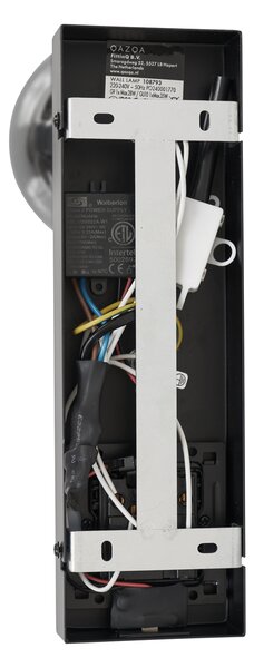 Moderna zidna svjetiljka crna 2-svjetla, nagibna s USB-C priključkom - Lesly