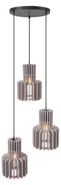 Retro visilica crna s taupe 3-svjetla - Felt