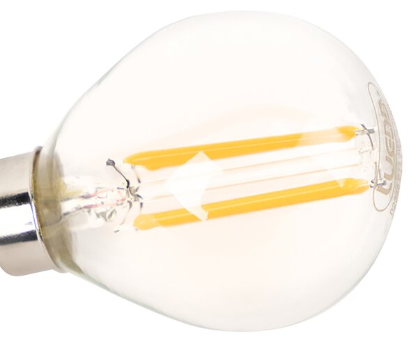Set od 4 E14 prigušivih LED žarulja P45 prozirne 3W 250lm 2700K