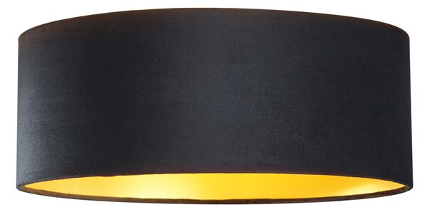 Moderna stropna svjetiljka crni baršun 40 cm uklj. LED s 3-stupanjskim prigušivanjem - Sue