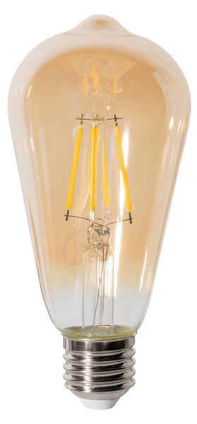 Set od 5 E27 prigušivih LED žarulja ST64 zlatne 5W 450 lm 2700K