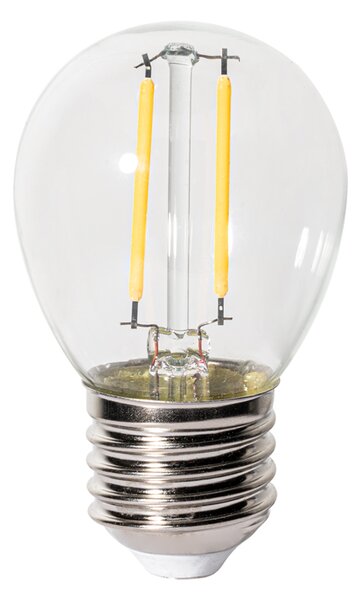 Set od 5 E27 prigušivih LED žarulja P45 prozirno staklo 3W 250 lm 3000K