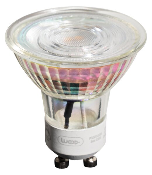Set od 5 GU10 50mm prigušivih LED žarulja prozirne 4,9W 450 lm 2700K