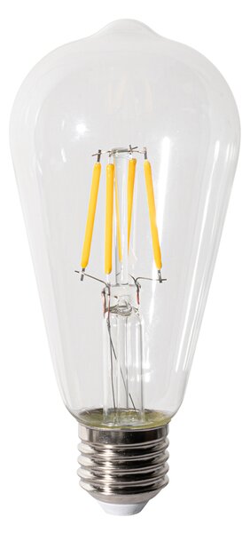 Set od 5 E27 prigušivih LED žarulja ST64 prozirne 5W 600 lm 2700K