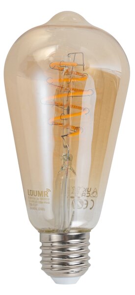 Set od 5 pametnih E27 prigušivih LED žarulja ST64 Amber 4.9W 320 lm 2500K Zigbee