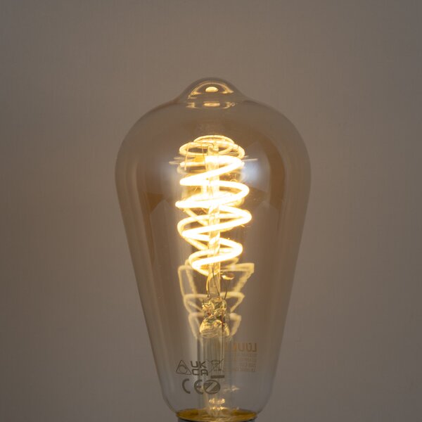 Set od 5 pametnih E27 prigušivih LED žarulja ST64 Amber 4.9W 320 lm 2500K Zigbee