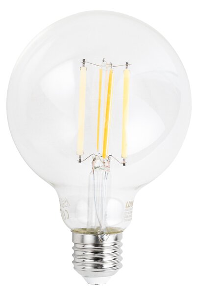 Set od 5 pametnih E27 prigušivih LED žarulja G95 prozirnih 7W 806 lm 2700-6500K Zigbee