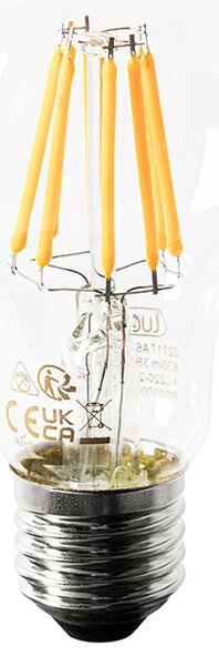 Set od 5 LED žarulja E27 A60 prozirne 6W 630lm 2200K