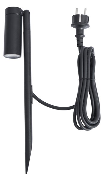 Reflektor sa šiljkom crni 40 cm uklj. LED podesivi IP65 uklj. kabel i utikač - Carl