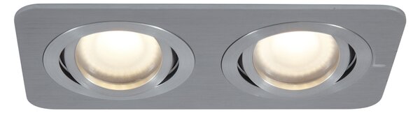 Set od 6 zaobljenih ugradbenih reflektora metalne boje GU10 50 mm podesivi IP44 2-svjetla - Alberto