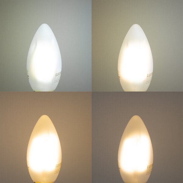 Set od 5 pametnih E14 LED žarulja C35 mat 4.2W 470 lm 2700-6500K