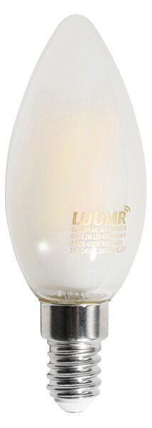 Set od 5 pametnih E14 LED žarulja C35 mat 4.2W 470 lm 2700-6500K