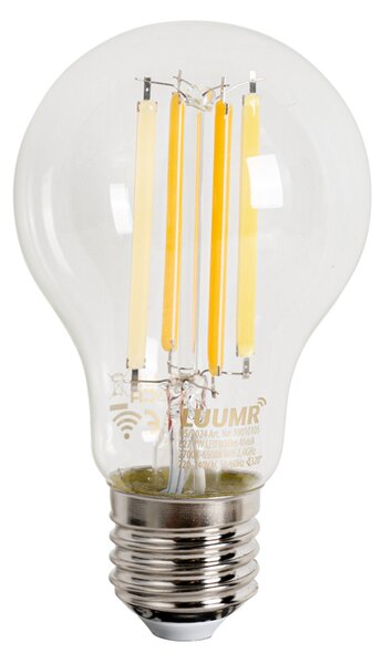 Set od 5 pametnih E27 prigušivih LED žarulja A60 prozirnih 7W 806 lm 2700-6500K