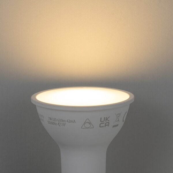 Set od 5 pametnih GU10 50mm prigušivih LED žarulja Opal 7W 630 lm 2700K