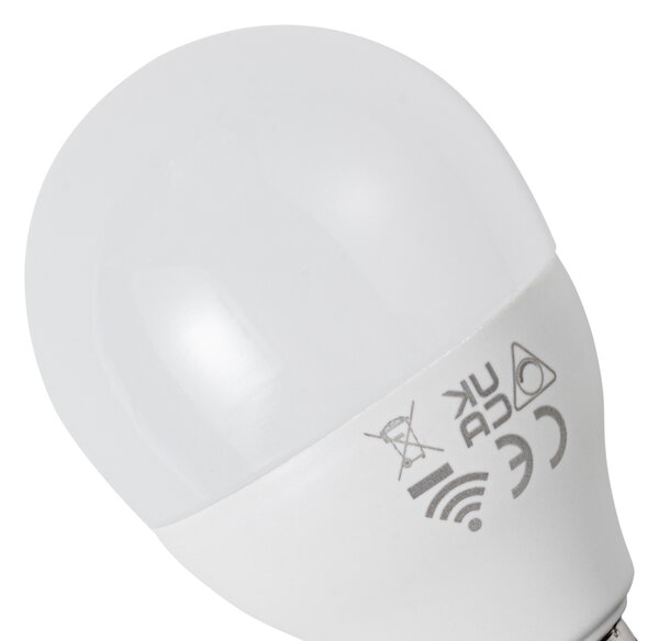 Set od 5 pametnih E14 LED žarulja G45 Opal RGBW 4,9W 470 lm 2700-6500K