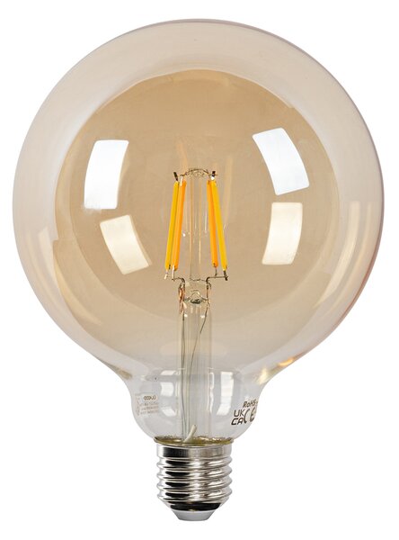 Set od 5 pametnih LED žarulja E27 G125 zlatne 4,9 W 470 lm 1800-4000 K