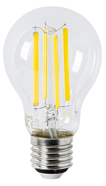 Set od 5 LED žarulja E27 A60 prozirne 3,8 W 806 lm 2700 K