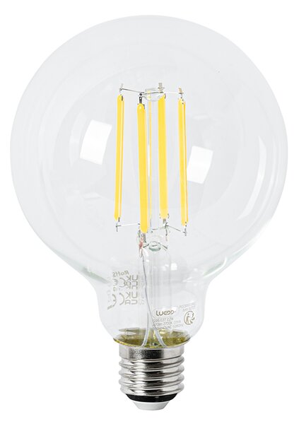 Set od 5 LED žarulja E27 G95 prozirne 2,2 W 470 lm 2700 K