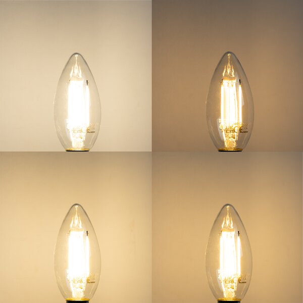 Set od 5 pametnih E14 LED žarulja B35 4,5W 470 lm 2700K