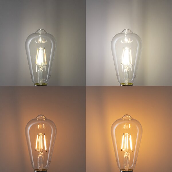 Set od 5 pametnih E27 LED žarulja ST64 4.5W 470 lm 1800-4000K