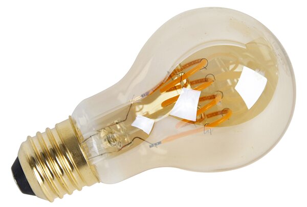 Set od 5 E27 prigušivih LED spiralnih žarulja A60 Goldline 4W 270 lm 2200K