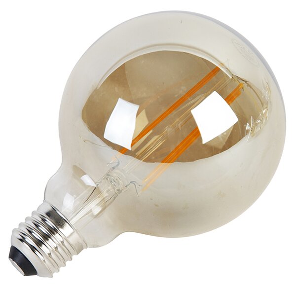 Set od 5 E27 3-stupanjskih prigušivih LED žarulja G95 zlatno staklo 5W 380lm 2200K