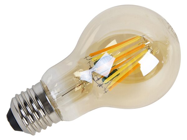 Set od 5 prigušivih E27 LED žarulja Kelvin A60 Goldline 8W 806lm 2000-2700K