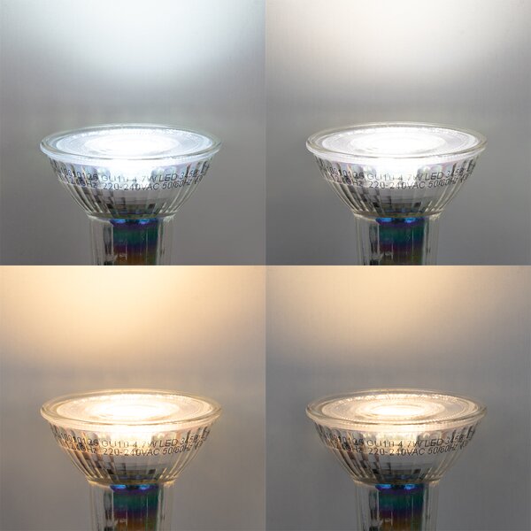 Set od 5 pametnih GU10 50mm prigušivih LED žarulja 4,7W 345 lm 2700-6500K
