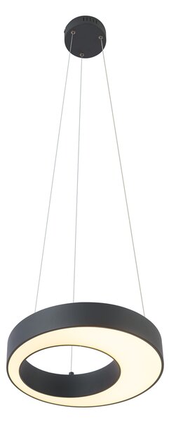 Moderna viseća svjetiljka crna 35 cm s 3-stupanjskim prigušivanjem - Organici