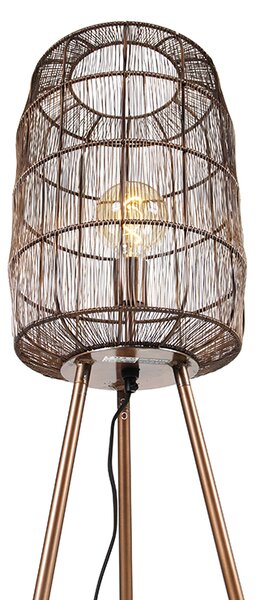 Moderna podna lampa tronožac bakar - Redo