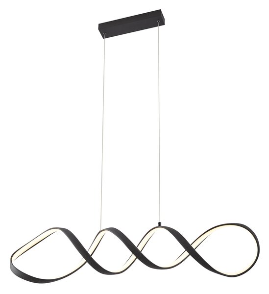 Dizajnerska viseća svjetiljka crna 100 cm uklj. LED s 3-stupanjskim prigušivanjem - Wokkel