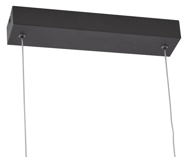 Dizajnerska viseća svjetiljka crna 100 cm uklj. LED s 3-stupanjskim prigušivanjem - Wokkel
