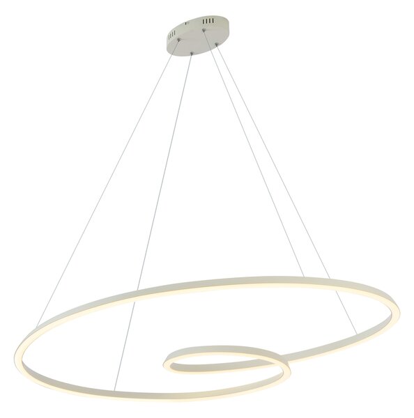 Skandinavska viseća svjetiljka bež 110 cm uklj. LED s mogućnošću prigušivanja u 3 koraka - Circuit
