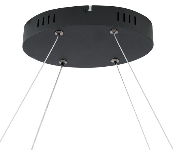 Skandinavska viseća svjetiljka crna 110 cm uklj. LED s 3-stupanjskim prigušivanjem - Circuit