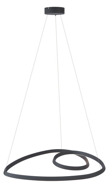 Skandinavska viseća svjetiljka crna 72 cm uklj. LED s 3-stupanjskim prigušivanjem - Circuit