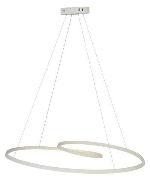 Skandinavska viseća svjetiljka bež 110 cm uklj. LED s mogućnošću prigušivanja u 3 koraka - Circuit