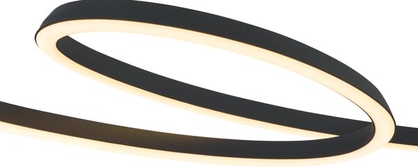 Skandinavska viseća svjetiljka crna 110 cm uklj. LED s 3-stupanjskim prigušivanjem - Circuit