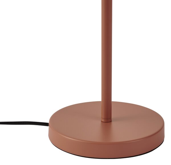 Retro stolna svjetiljka mocha čelik 45 cm - Pauly