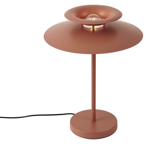 Retro stolna svjetiljka mocha čelik 45 cm - Pauly