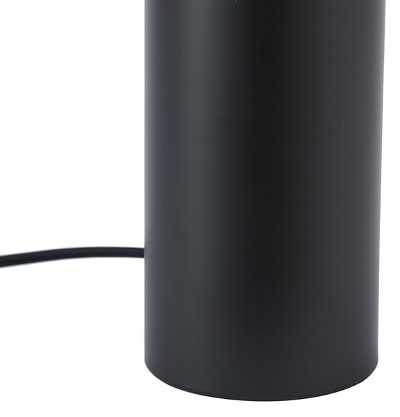 Moderna stolna svjetiljka crna 24 cm - Cylinder