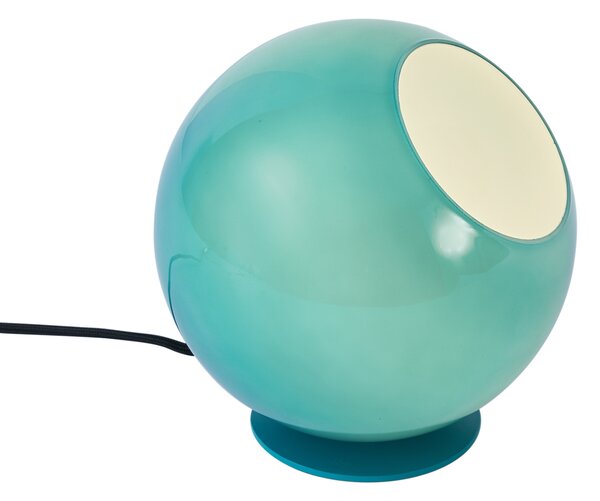 Retro stolna lampa plava sa staklom - Mabel